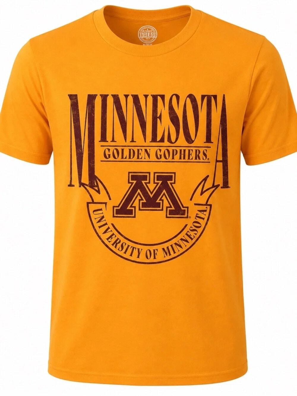 Rivalry Threads Gold Minnesota Golden Gophers Short Sleeve Tee